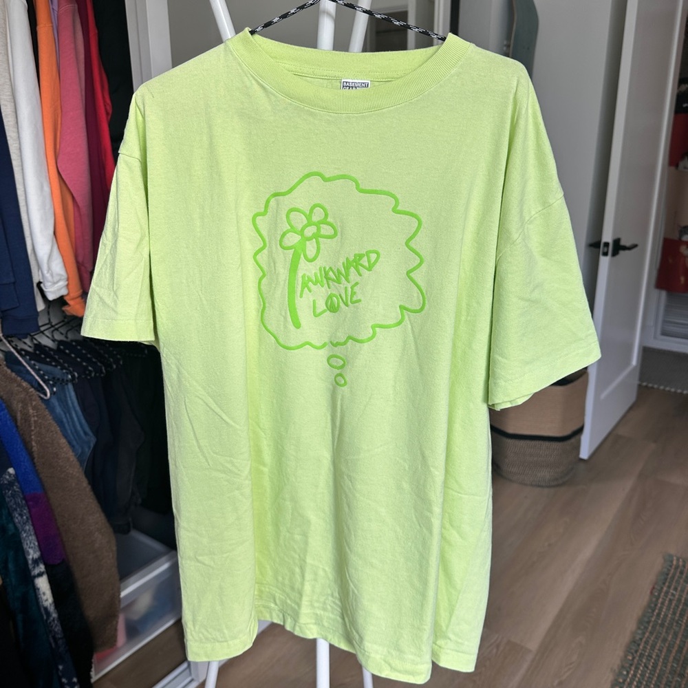Virgil Normal Awkward Love Tshirt Lime Yellow Neon